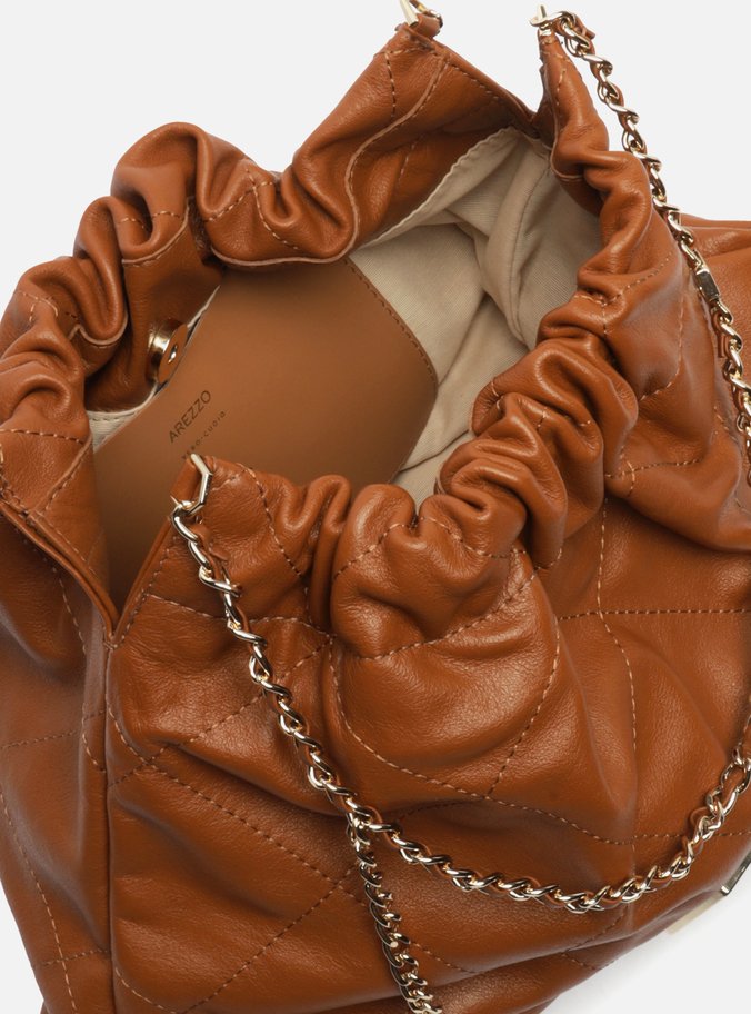 Bolsa Hobo Marrom Couro Esther Grande