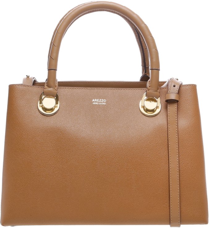 Bolsa Couro Tote Grande Yasmim Natural Tan