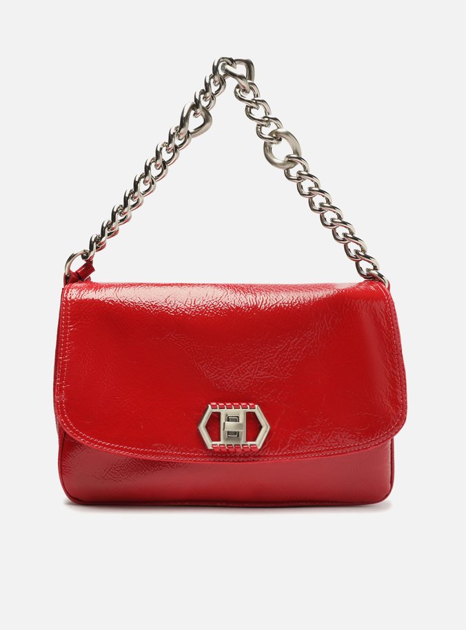 Bolsa Tiracolo Vermelha Couro Amélia Grande