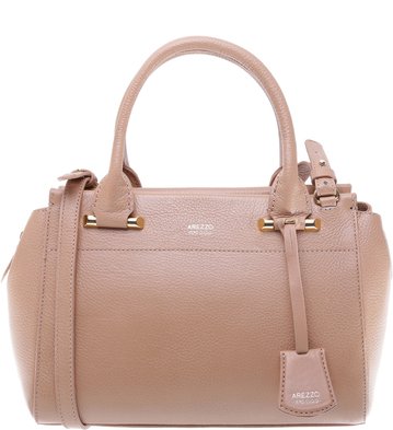 Bolsa Couro BowlingMédia Affeto Charm Nude Vintage