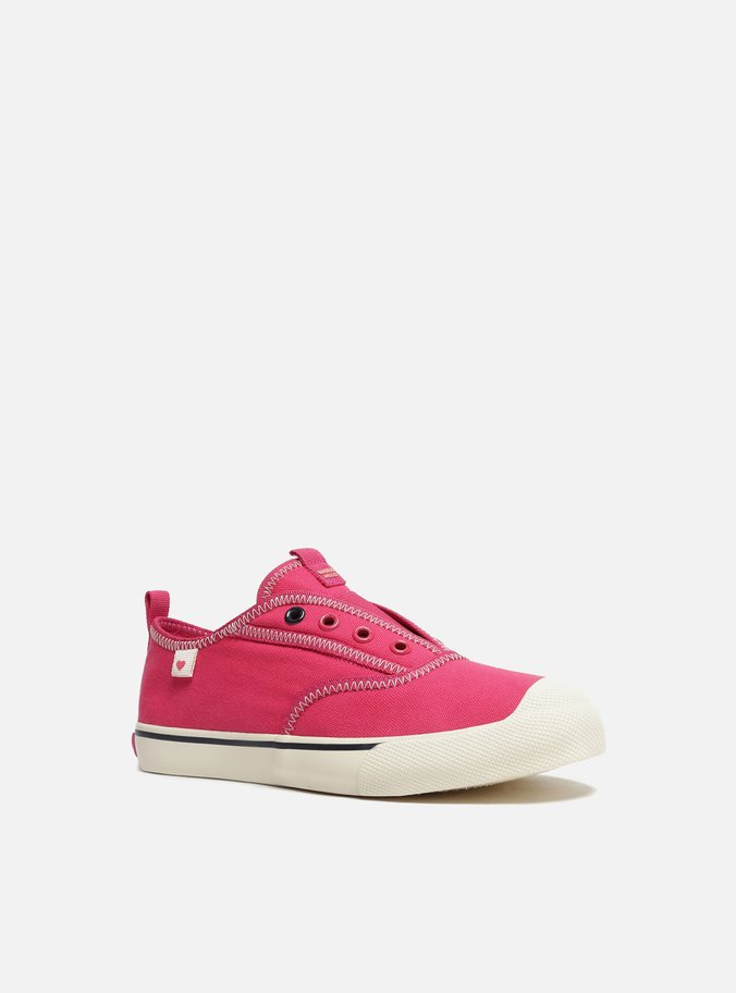 Tênis Infantil Slip On Rosa Lona
