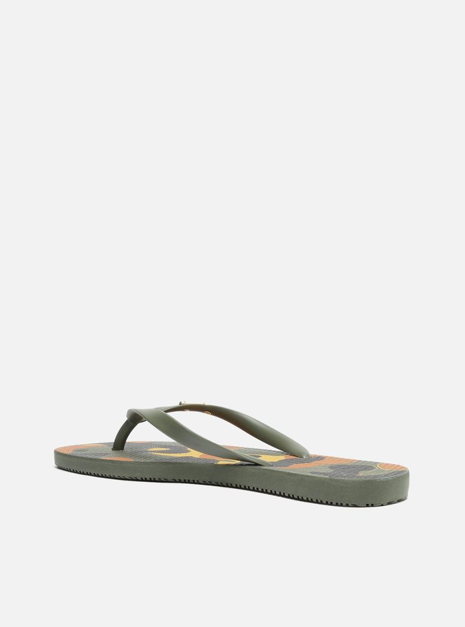 Chinelo de Dedo Camuflado Verde Brizza