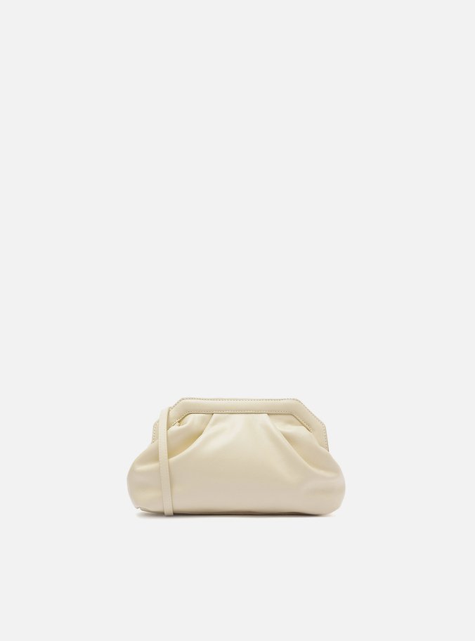 Clutch Off-White Linho Pequena Bordado