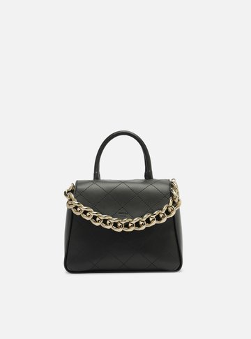 Bolsa Satchel Preta Pequena Corrente