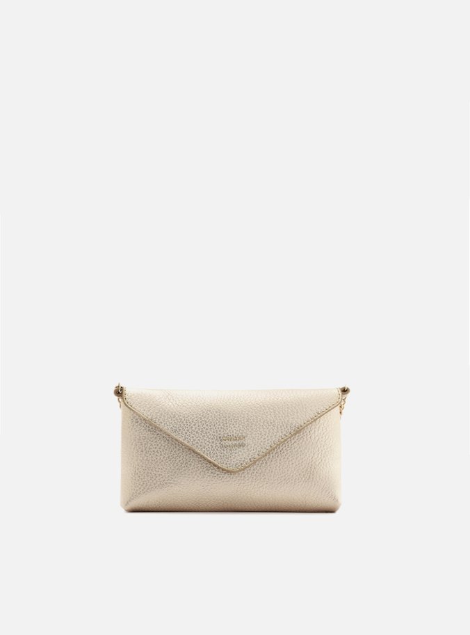 Bolsa Tiracolo Dourada Giorno Pequena Envelope