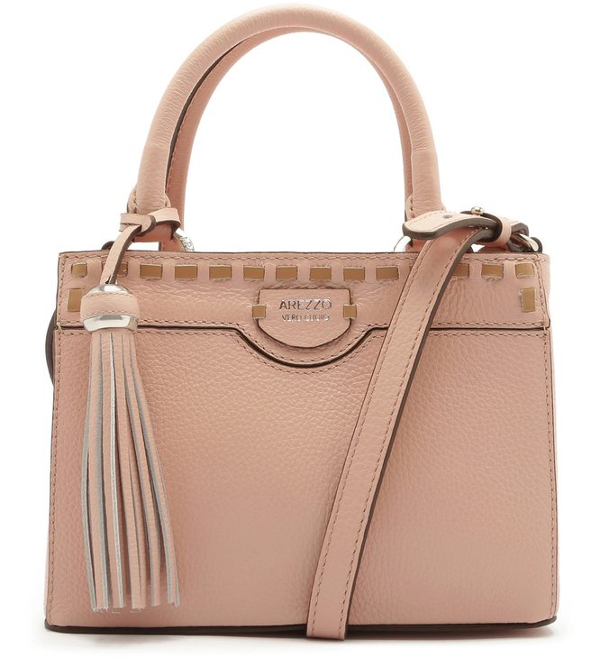 Bolsa Tote Couro Lola Pequena Sugar Blush