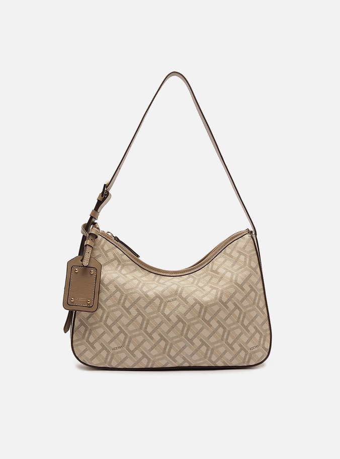 Bolsa Shoulder Multineutra Couro Média Monograma