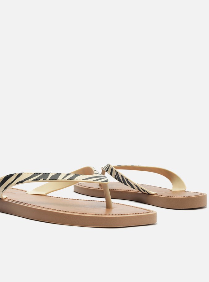 Chinelo de Dedo Animal Print Tira V Brizza