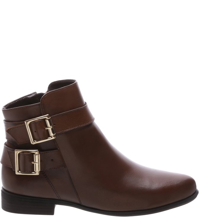 Bota Couro Fivela Dupla Urban Tan