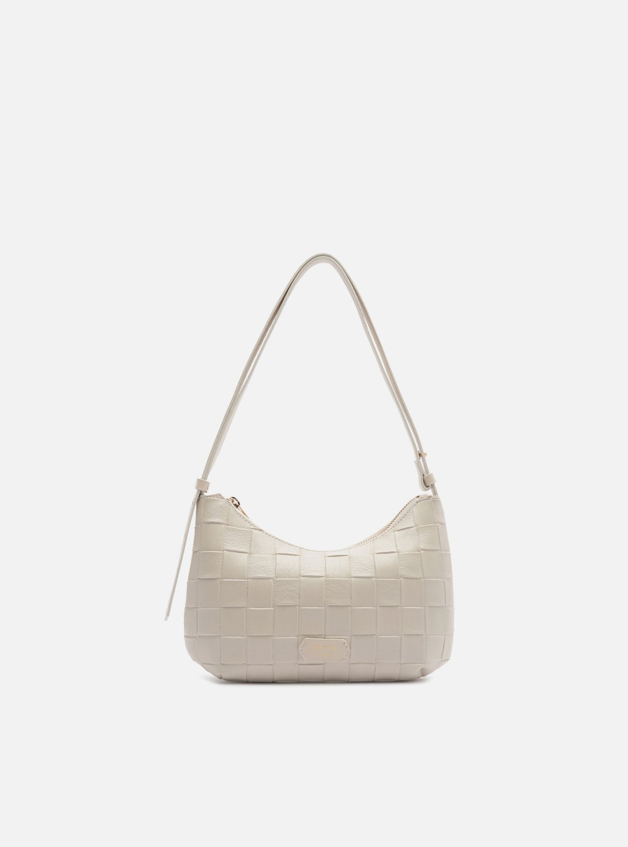 Bolsa Tiracolo Branca Pequena Tressê — foto 1