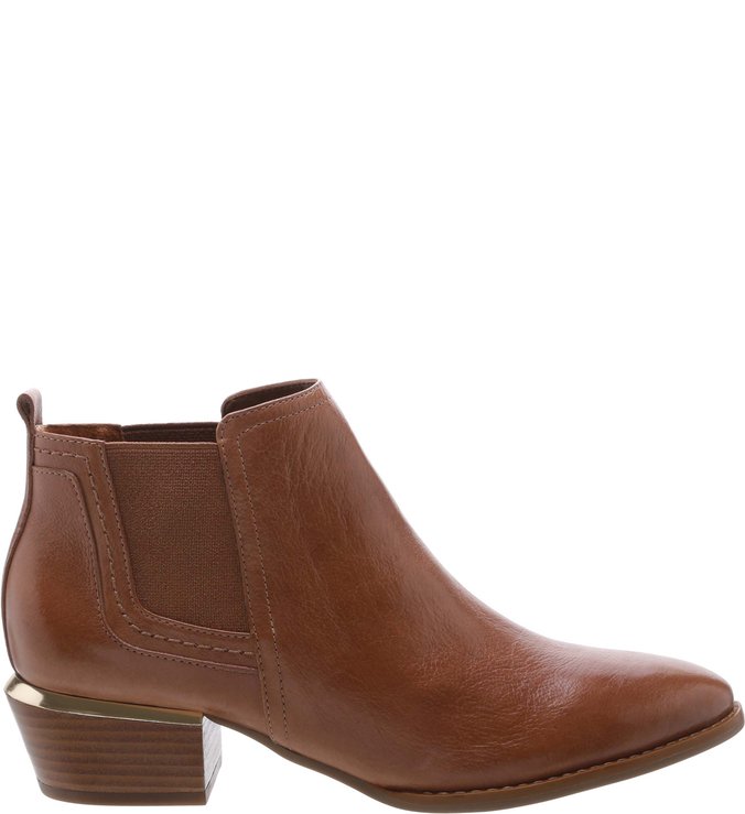 Ankle Boot Western Elástico Toast Brown
