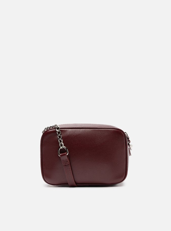 Bolsa Tiracolo Vinho Couro Francine Pequena