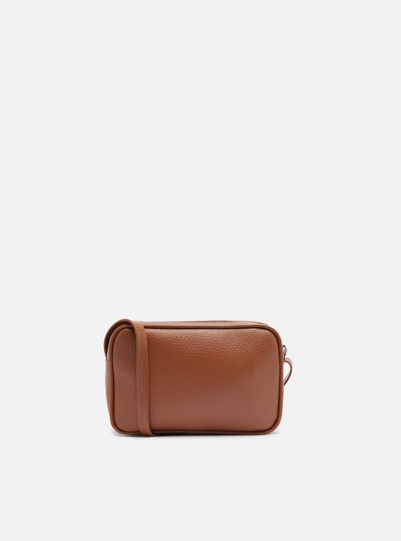 Bolsa Tiracolo Marrom Pequena Bolso Costuras — foto 3