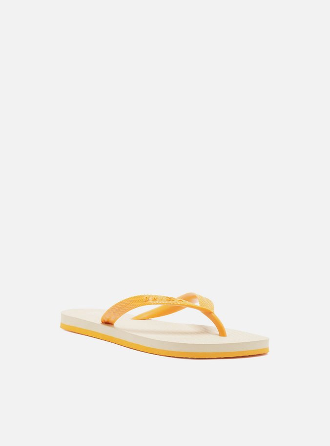 Chinelo de Dedo Laranja Bicolor Roma Basics