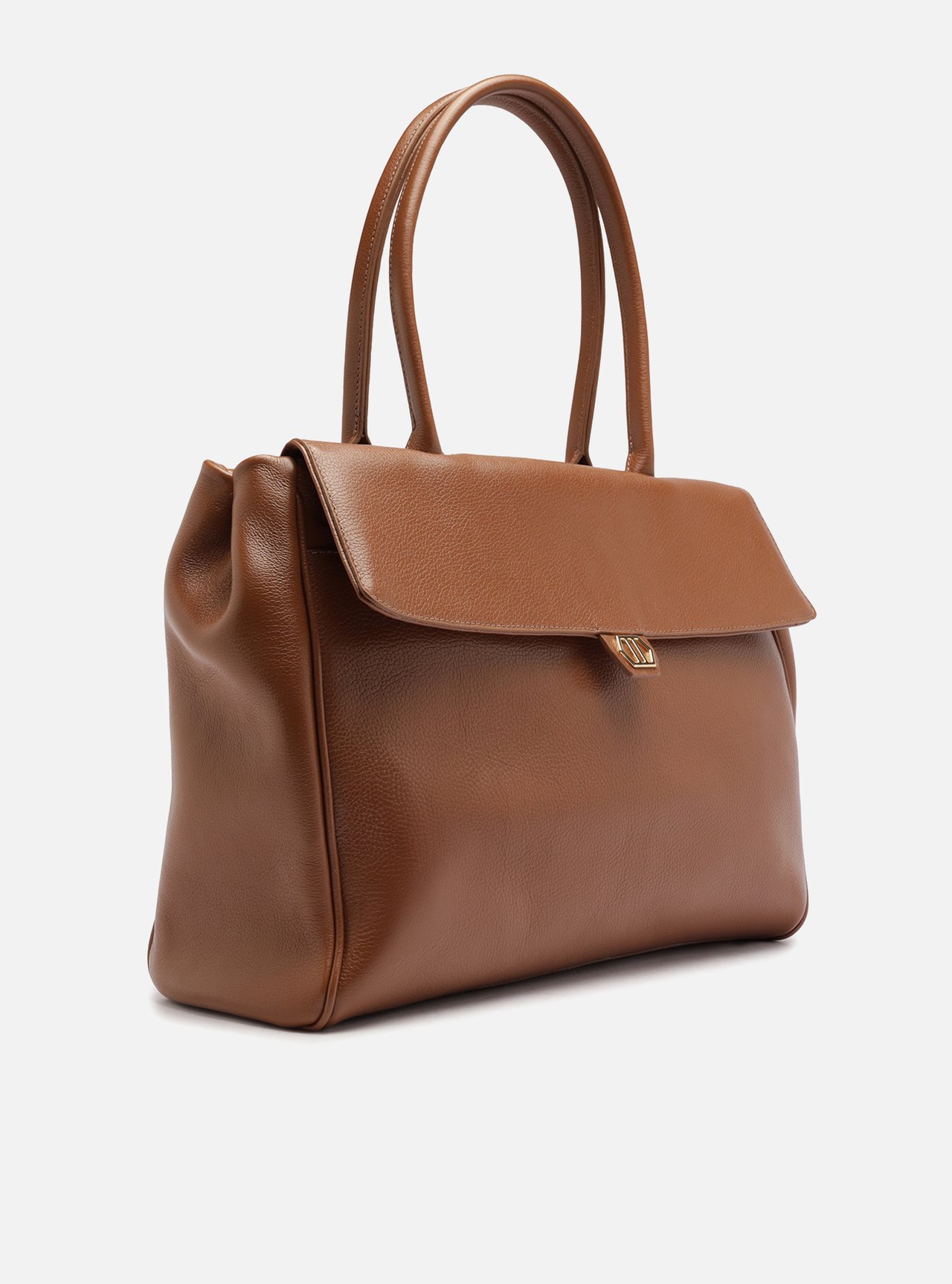 Bolsa Tote Couro Marrom Grande — foto 5