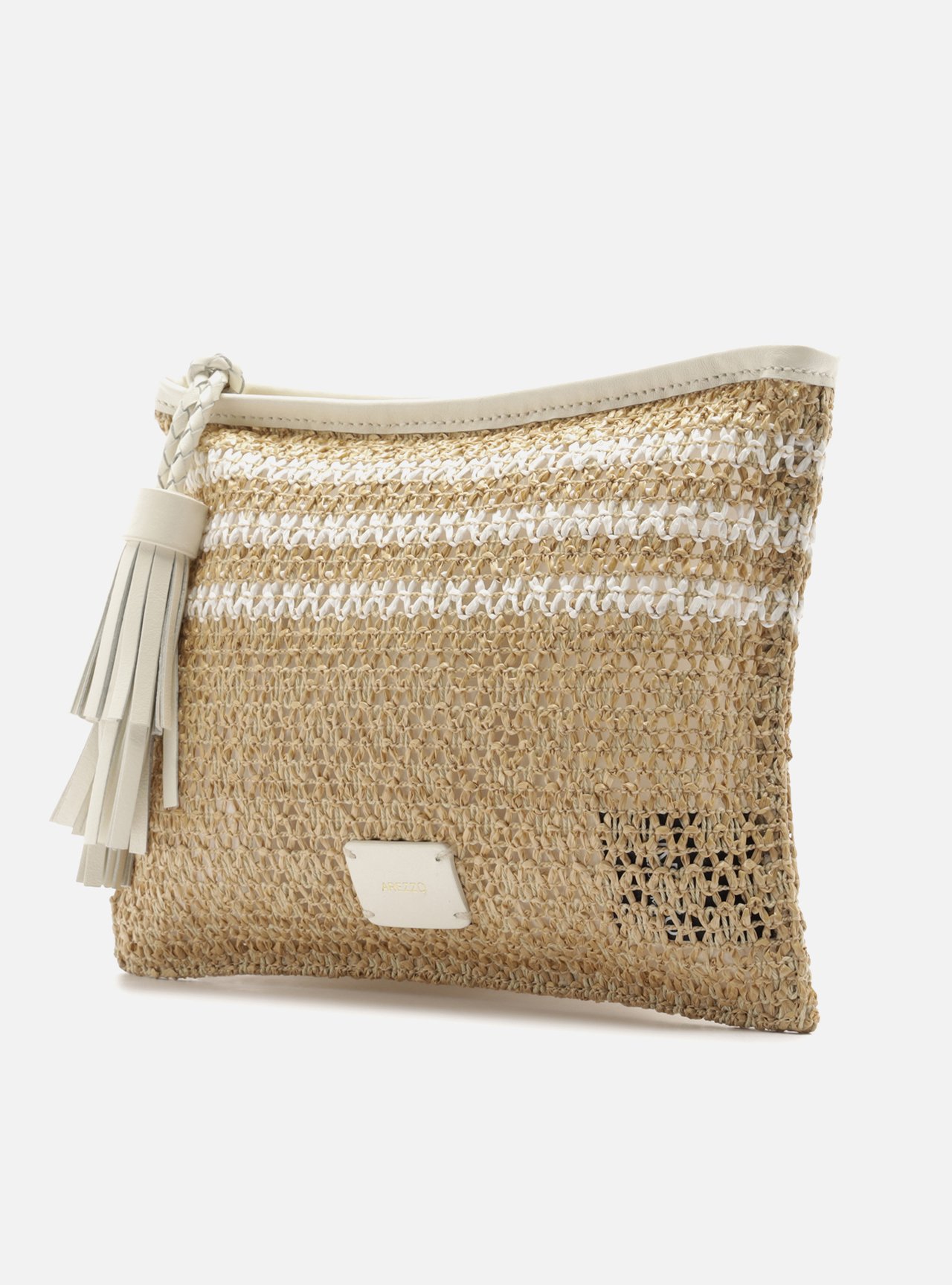 Necessaire Off-White Couro Palha Barbicachos — foto 2