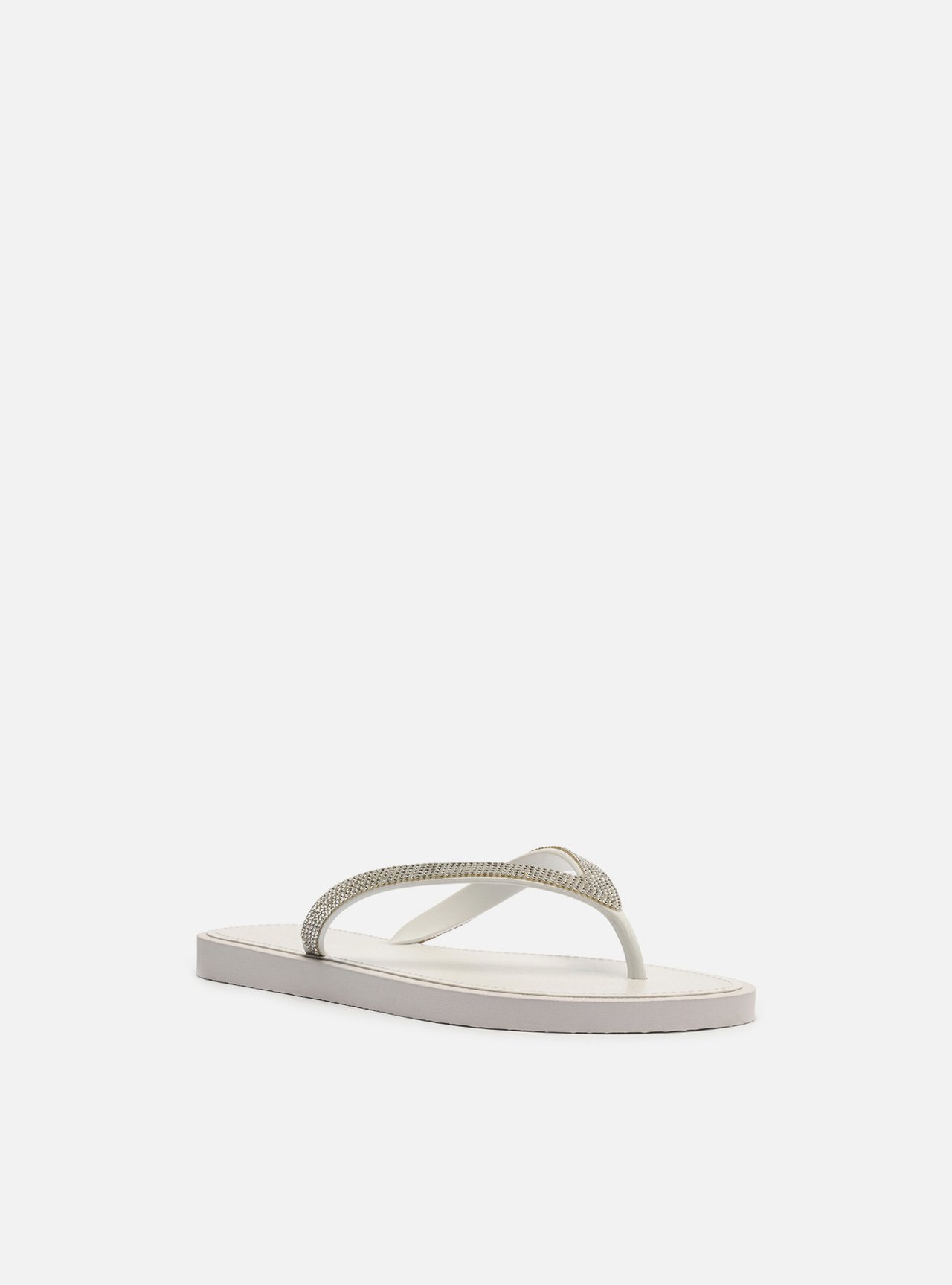 Chinelo Branco Brizza Strass — foto 2