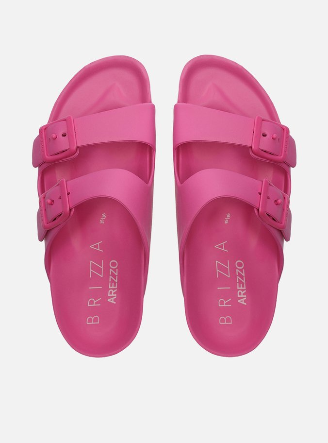 Slide Rosa Tiras Sol Brizza