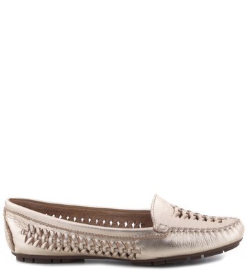 Mocassim Entrelaçados Platino