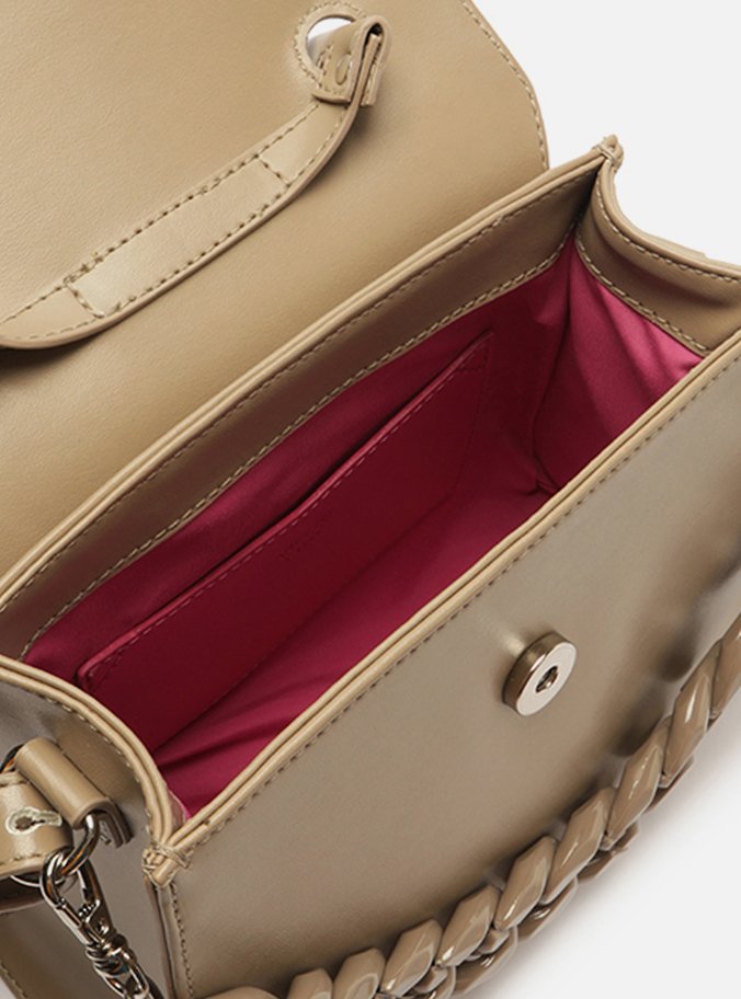 Bolsa Satchel Cinza Iara Média