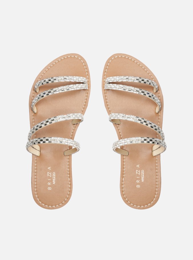 Sandália Rasteira Off-White Jelly