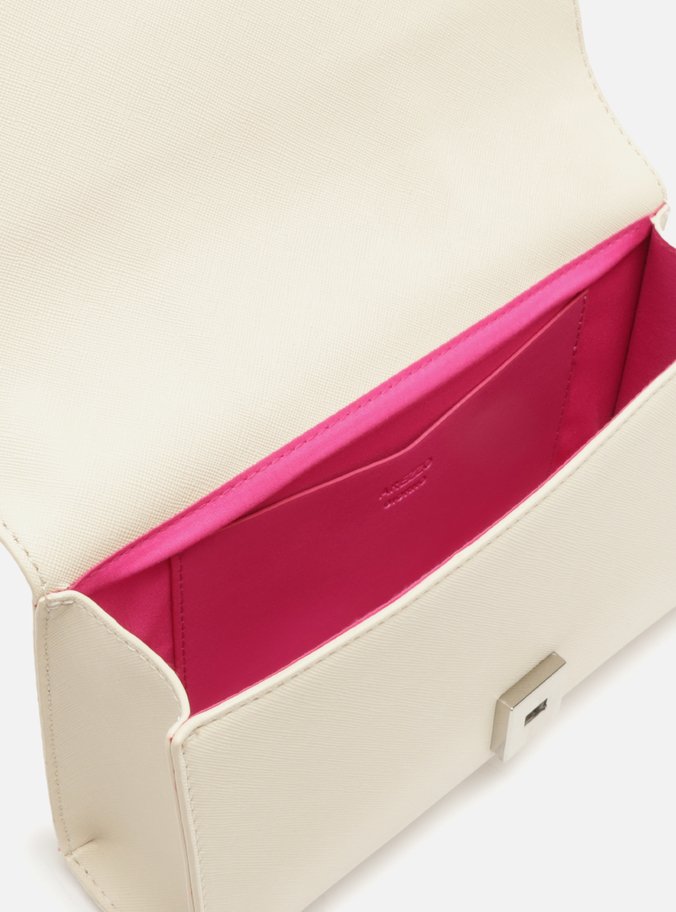 Bolsa Tiracolo Off-White Média Recortes