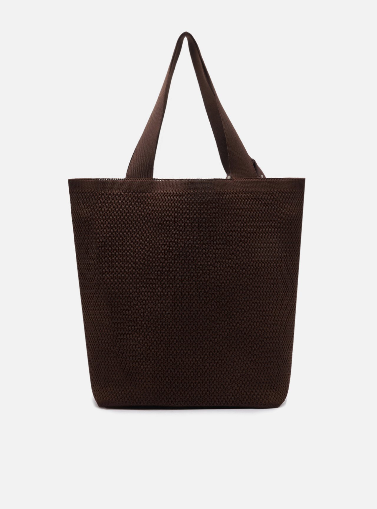 Bolsa Shopping Marrom Crochê Grande Lenço Brizza — foto 3