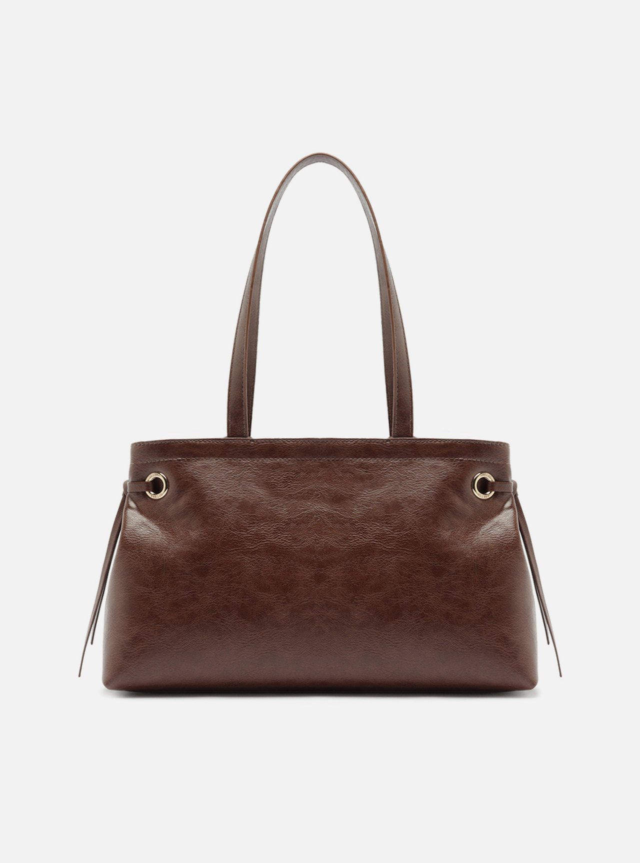 Bolsa Shopping Marrom Grande Metais — foto 3