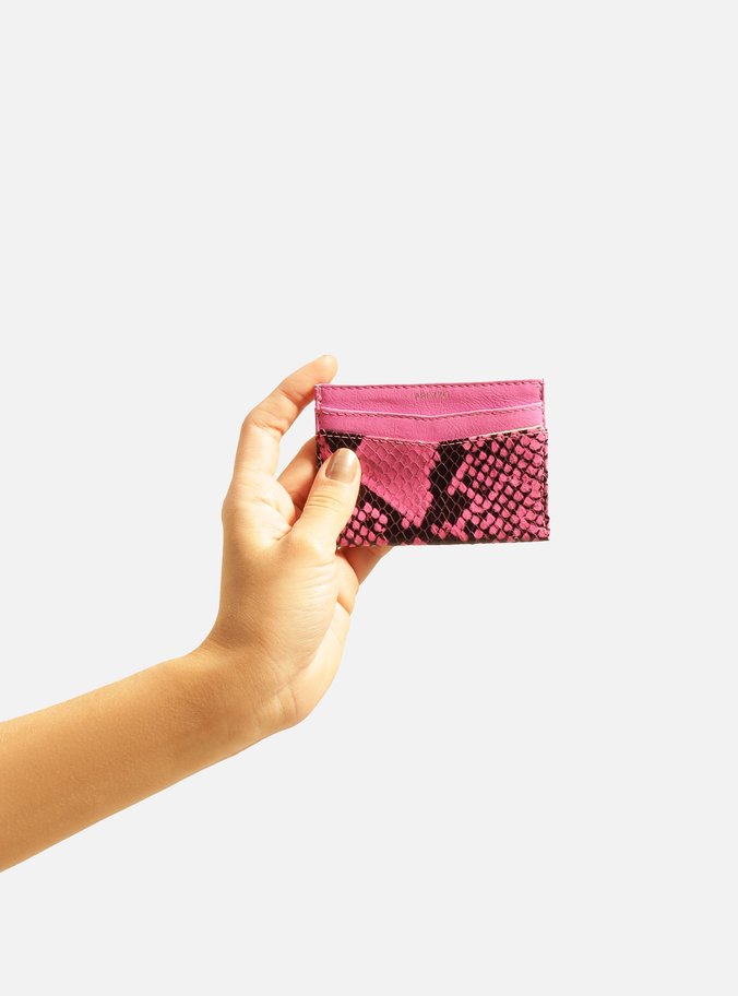 Porta Cartão Rosa Animal Print