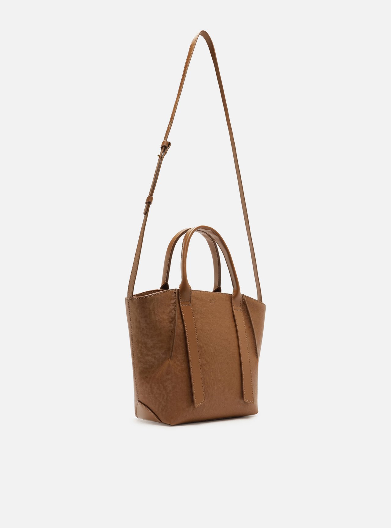 Bolsa Tote Marrom Média Tiras — foto 5