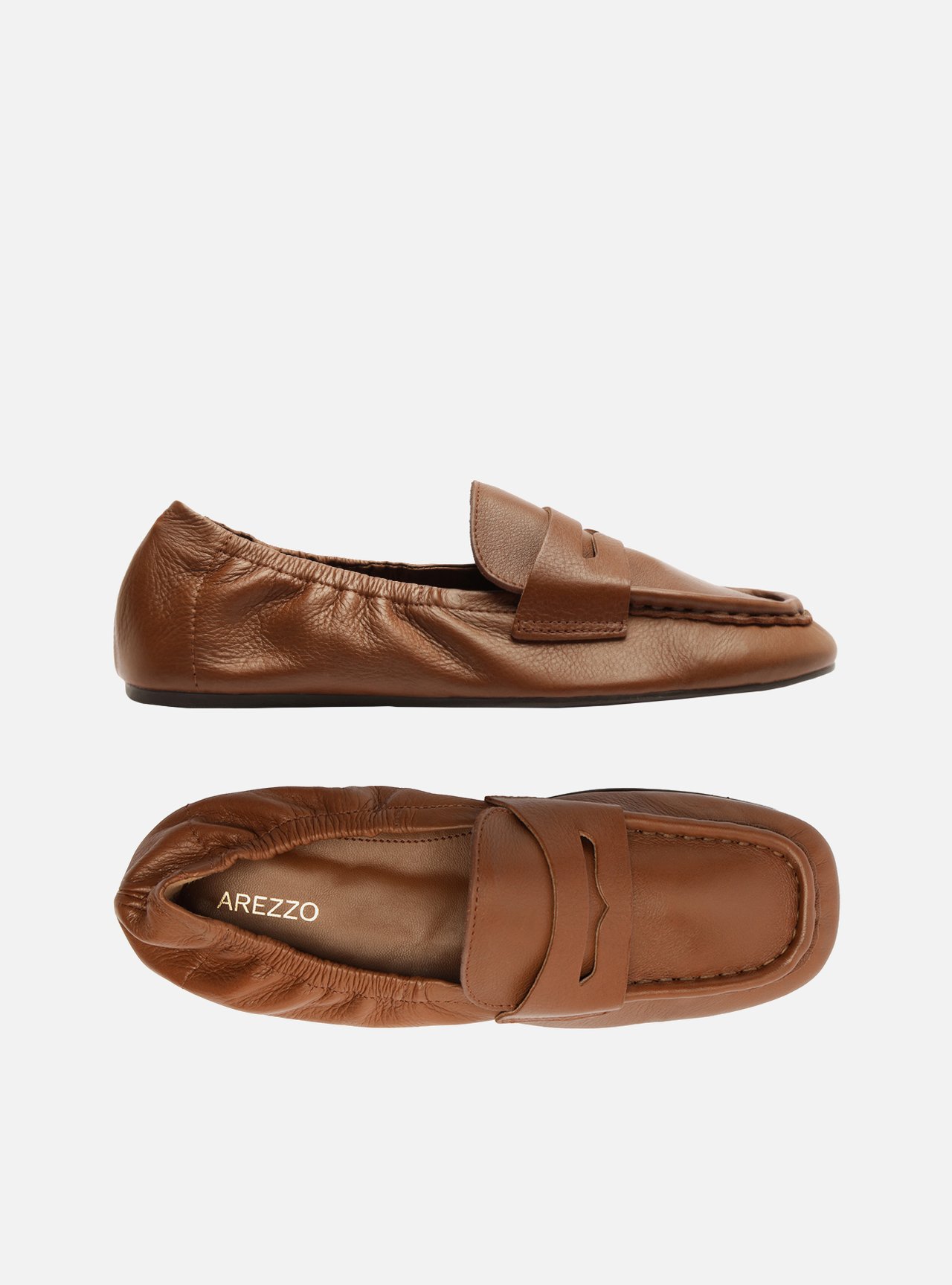 Mocassim Marrom Couro Bico Quadrado Soft — foto 6
