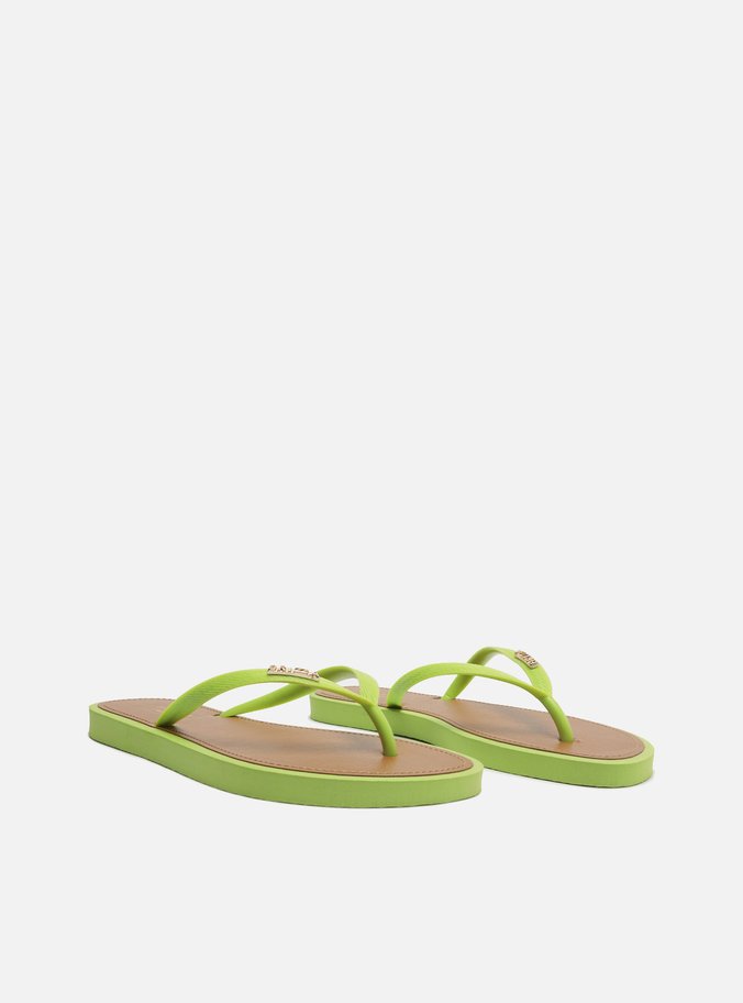 Chinelo de Dedo Tiras Verde Palmilha