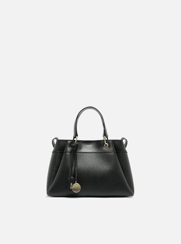 Bolsa Tote Preta Giorno Média Charm Medalha