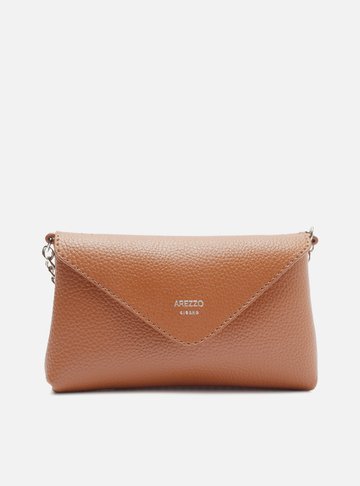 Bolsa Tiracolo Marrom Pequena Envelope