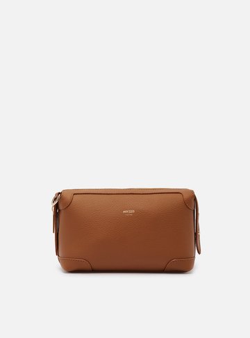 Bolsa Tiracolo Marrom Média Recortes