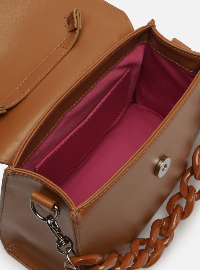 Bolsa Satchel Marrom Iara Média Giorno