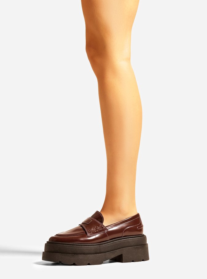 Mocassim Vinho Plataforma Livia