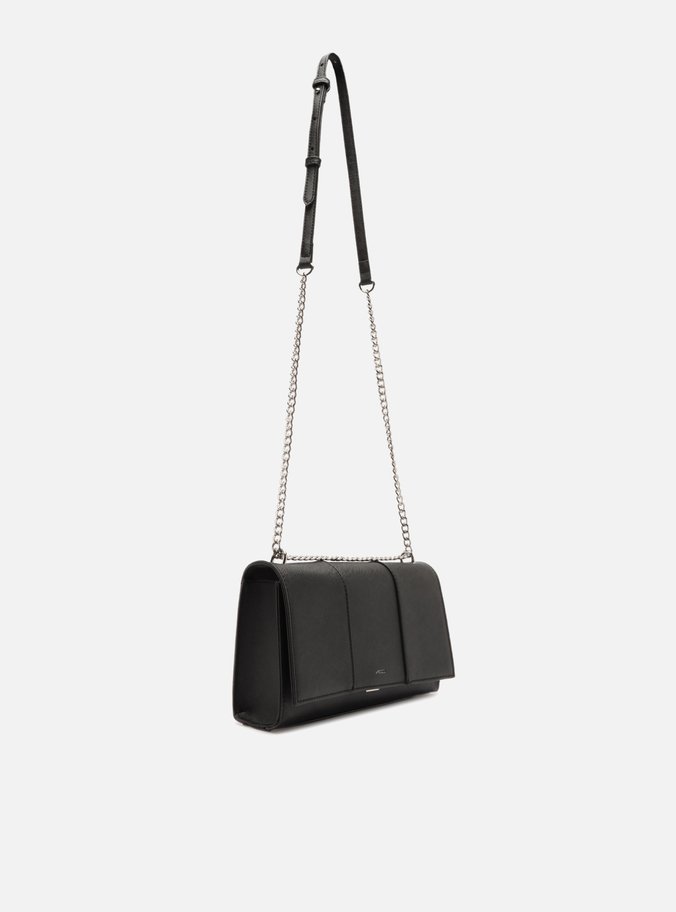 Bolsa Tiracolo Preta Pequena Recortes