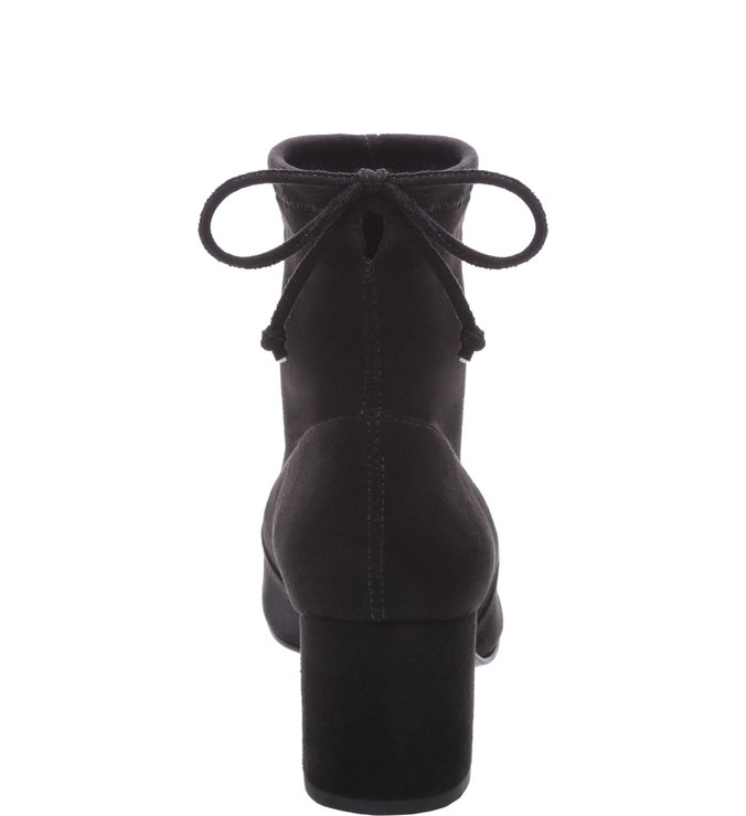 Bota Skinny Curta Amarração Preta
