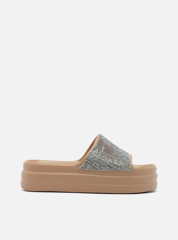 Slide Nude Tira Larga Brizza