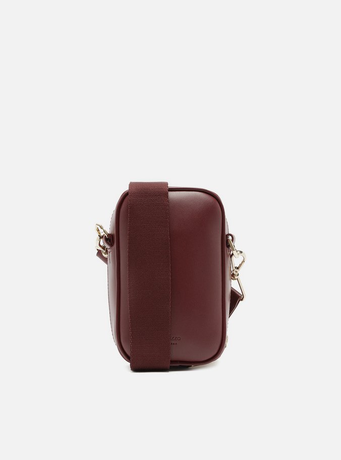 Mini Bag Vinho Porta-Celular Carimbo