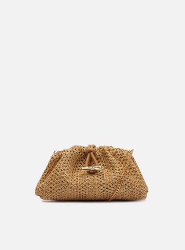 Bolsa Tiracolo Bege Palha Isla Média