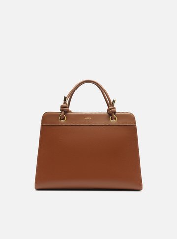 Arezzo — Bolsa Tote Caramelo Média Enrolados