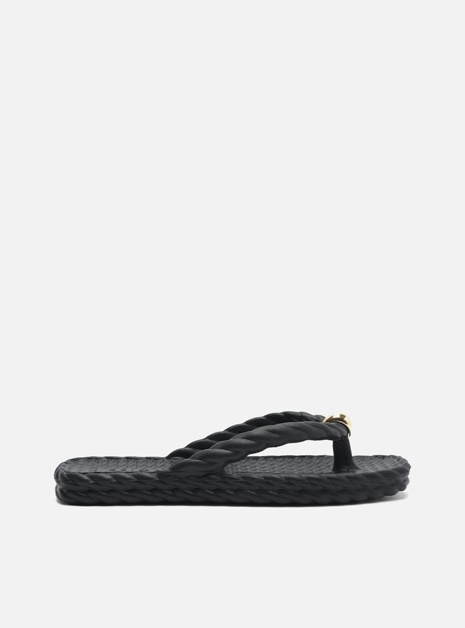 Chinelo de Dedo Preto Marrocos Brizza