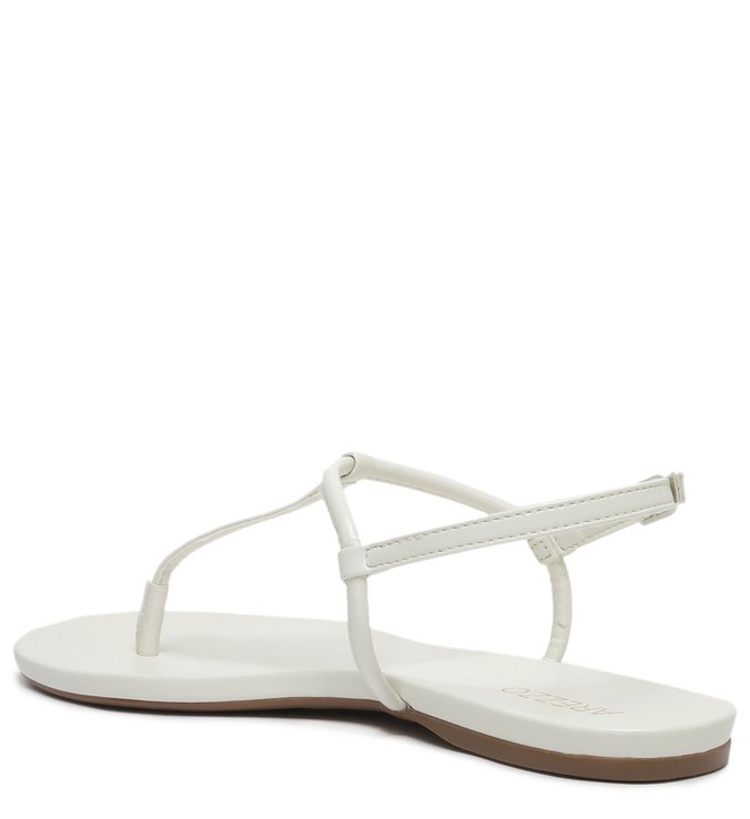 Sandália Rasteira Branca Slim Bianco