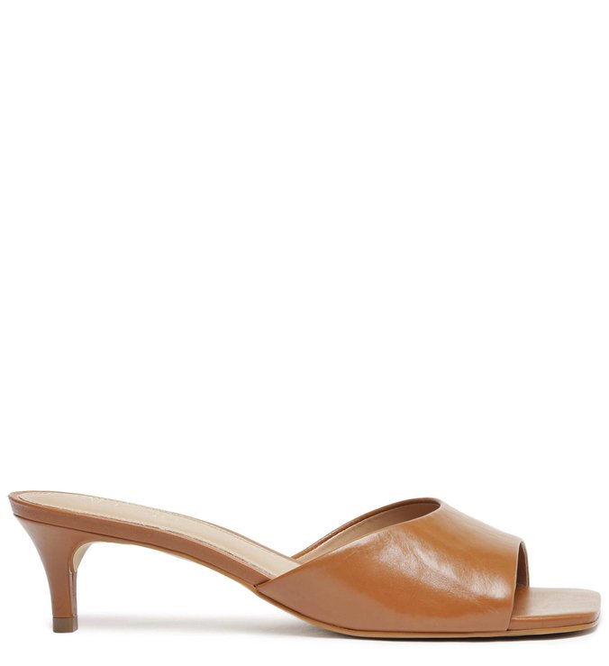 Mule Marrom Salto Fino