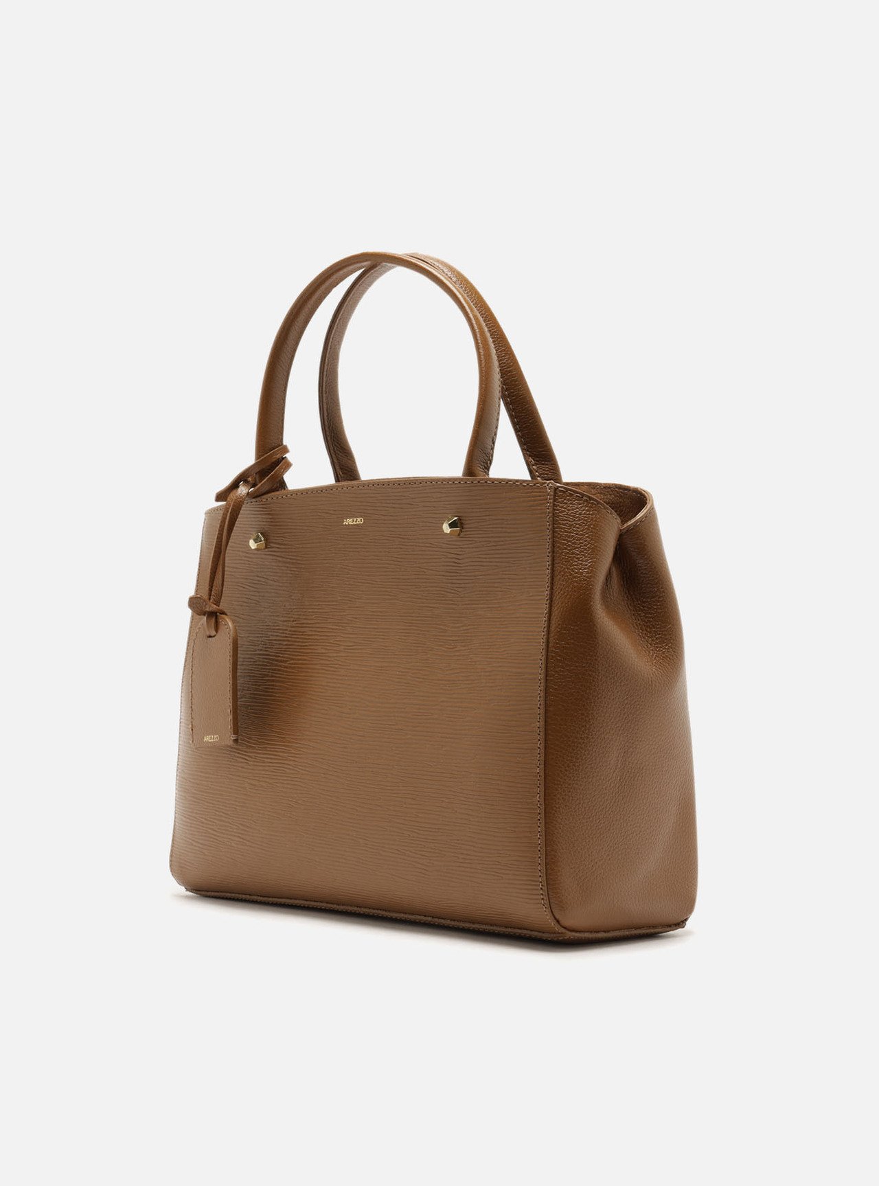 Bolsa Tote Marrom Couro Bella Média — foto 2