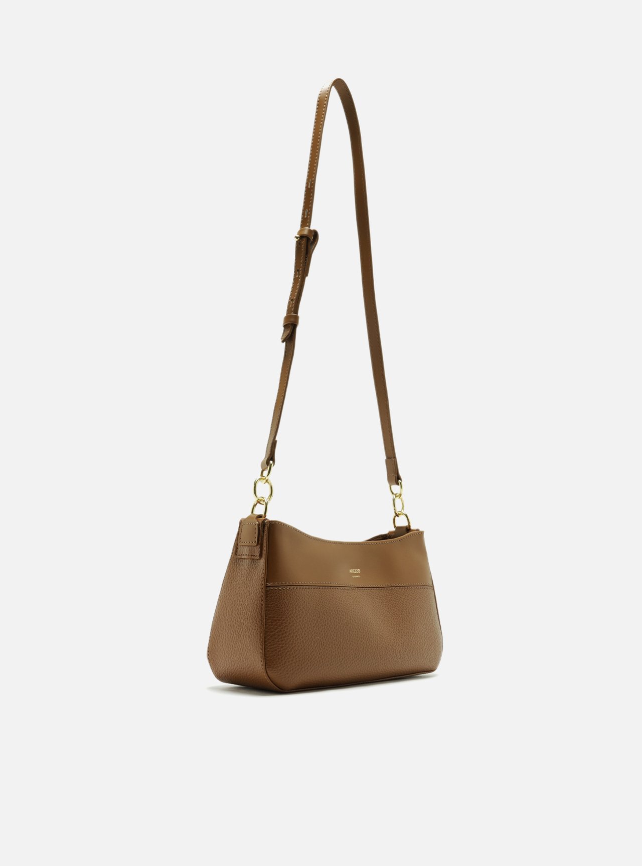 Bolsa Shoulder Marrom Texturizada Média — foto 5