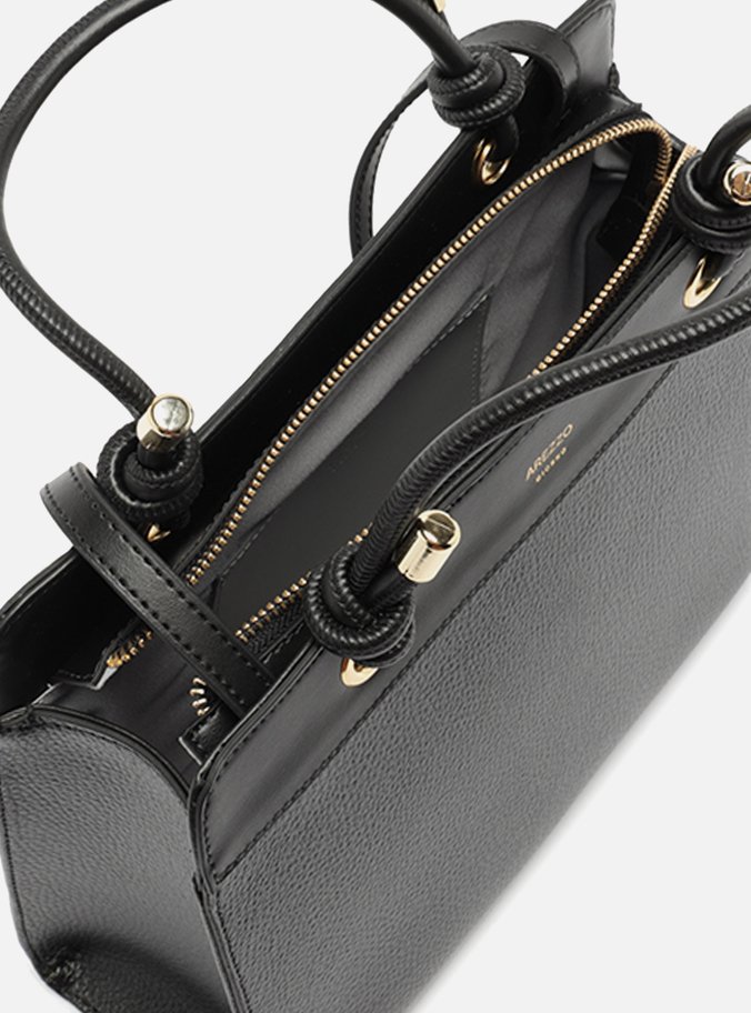 Bolsa Tote Preta Média Enrolados