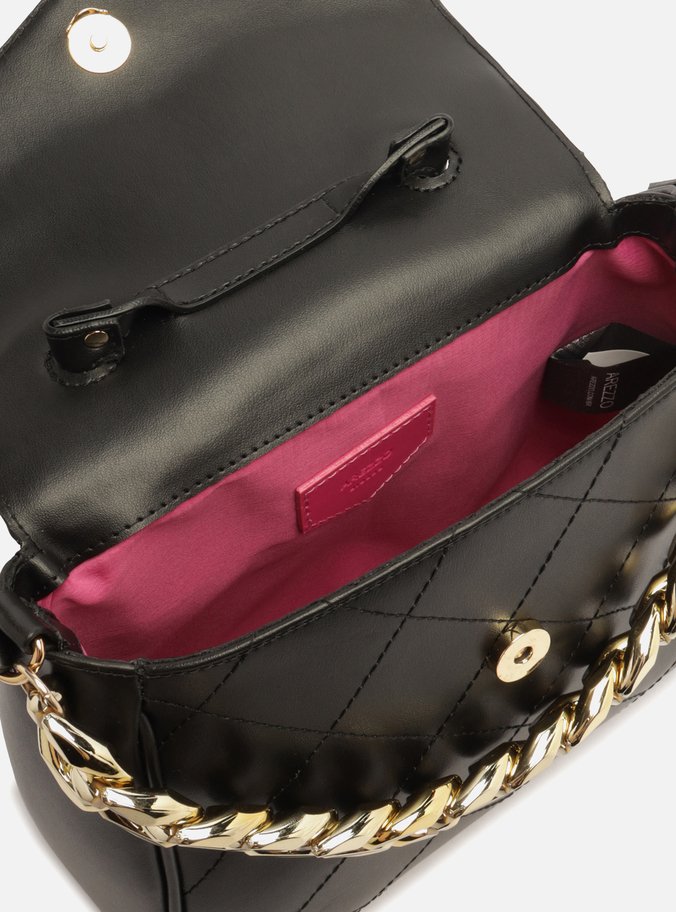 Bolsa Satchel Preta Pequena Corrente